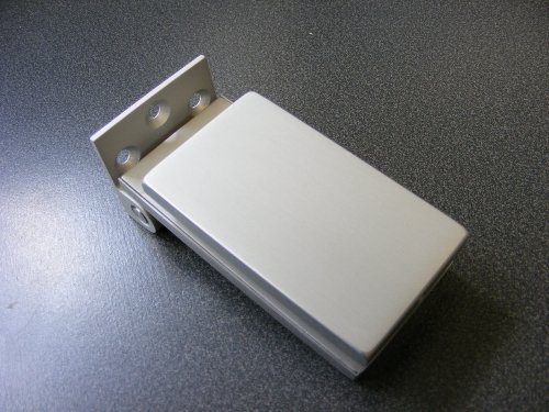 Brushed Aluminium Hinges for Interior Glass Doors