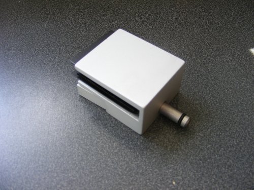 Brushed Aluminium Fingerbolt for Interior Glass Doors by Protech Direct