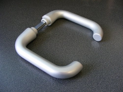 Brushed Aluminium Handles for Interior Glass Doors by Protech Direct